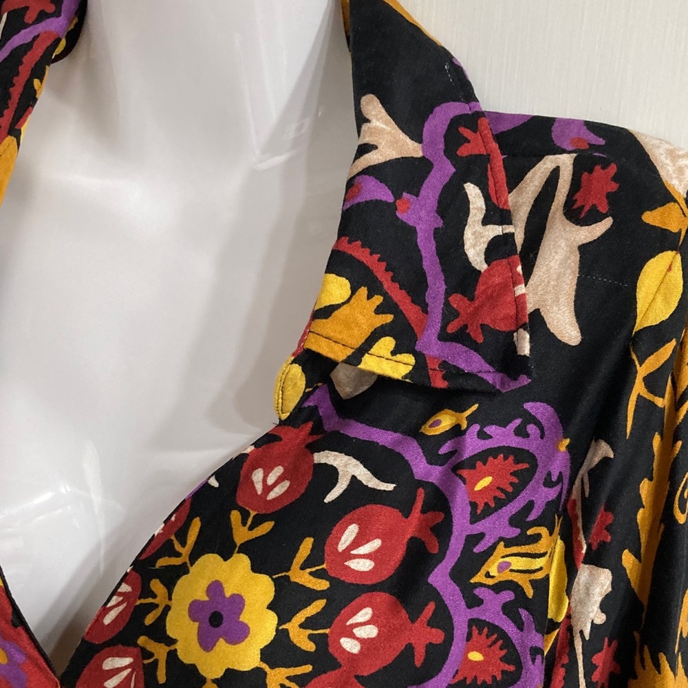 Haute Hippie blouson collared top - Picture 2 of 7